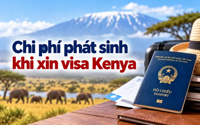 Các khoản phí phát sinh cần biết khi xin visa Kenya