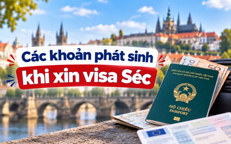 Các khoản chi phí phát sinh khi xin visa Séc