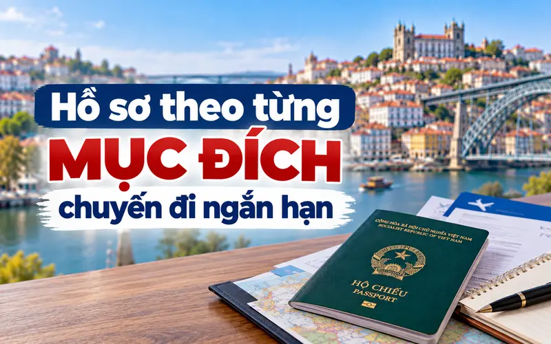 Tìm hiểu hồ sơ cần chuẩn bị theo từng mục đích đi Bồ Đào Nha ngắn hạn