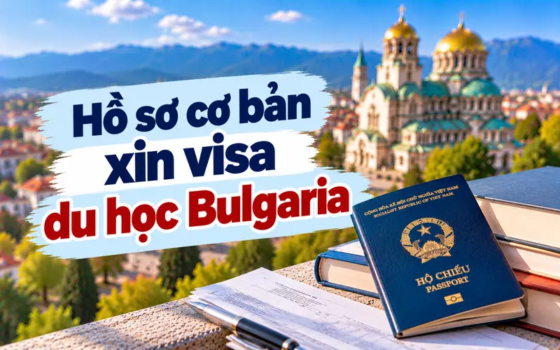 Nhóm giấy tờ cần chuẩn bị khi xin visa du học Bulgaria