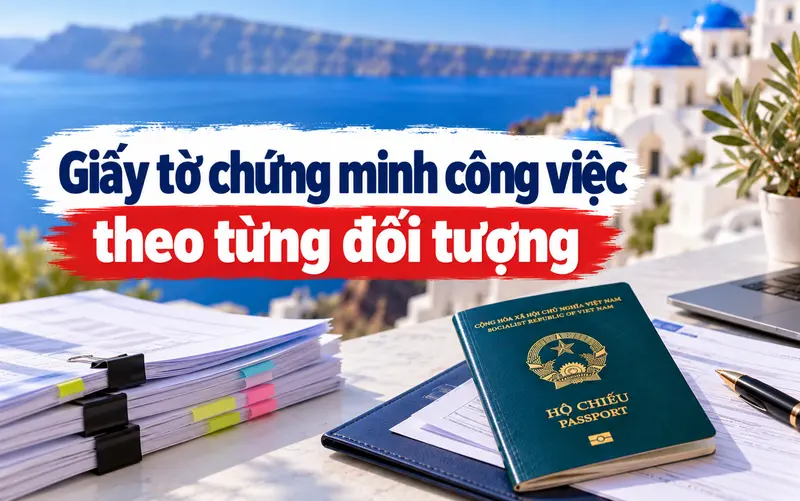 Hướng dẫn chuẩn bị giấy tờ chứng minh công việc theo từng đối tượng