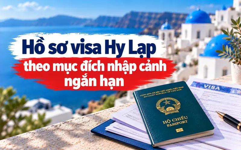 Hồ sơ xin visa Hy Lạp theo từng diện ngắn hạn