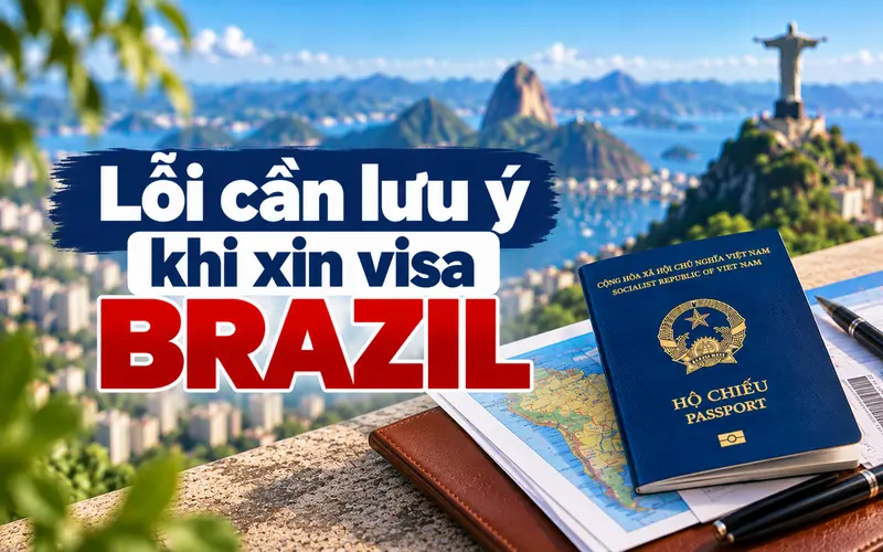 Những lỗi cần chú ý trong quá trình xin visa Brazil