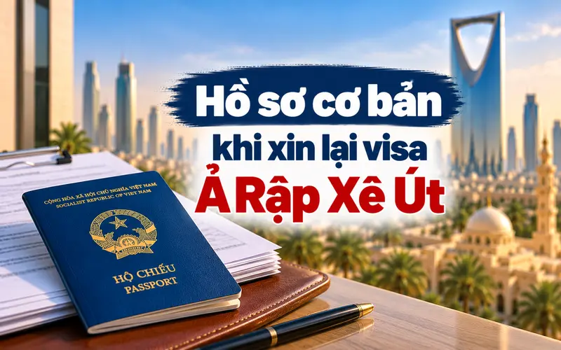Hồ sơ cần chuẩn bị khi xin lại visa Ả Rập Xê Út