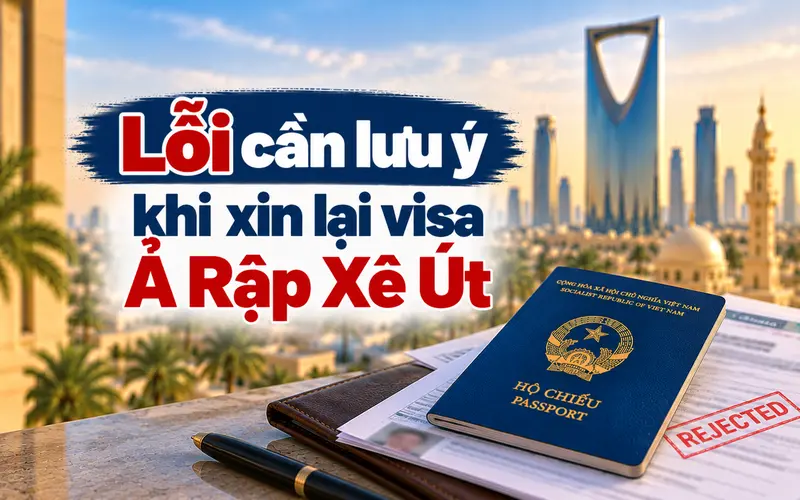 Những lỗi cần tránh khi xin lại visa Ả Rập Xê Út