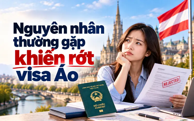 Nguyên nhân phổ biến khiến visa Áo bị từ chối