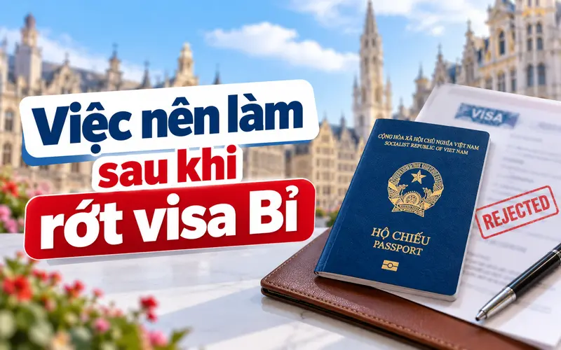 Những việc nên làm sau khi rớt visa Bỉ