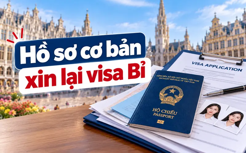 Nhóm hồ sơ cần chuẩn bị khi xin lại visa Bỉ