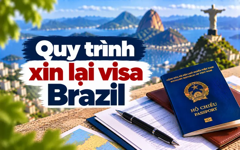 Hướng dẫn các bước xin lại visa Brazil