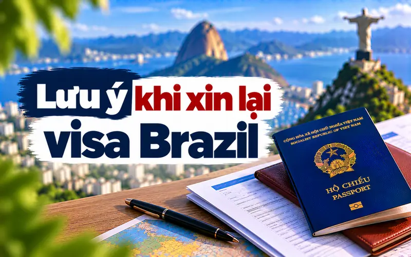 Lưu ý giúp xin lại visa Brazil tối ưu