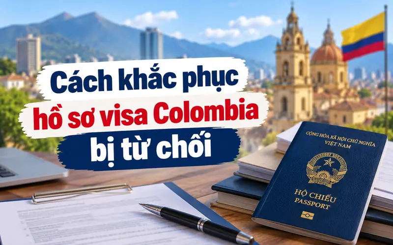 Gợi ý cách khắc phục hồ sơ xin visa Colombia bị từ chối