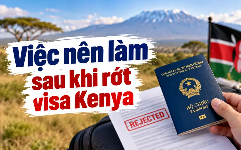 Việc cần làm sau khi rớt visa Kenya