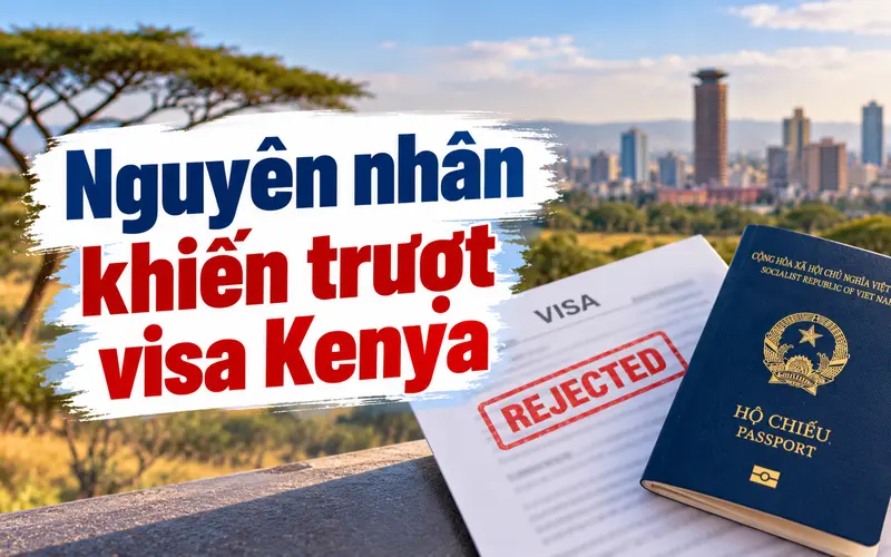 Nguyên nhân thường gặp khiến hồ sơ visa Kenya bị từ chối