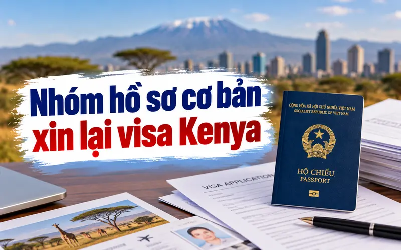 Nhóm hồ sơ cần chuẩn bị khi xin lại visa Kenya