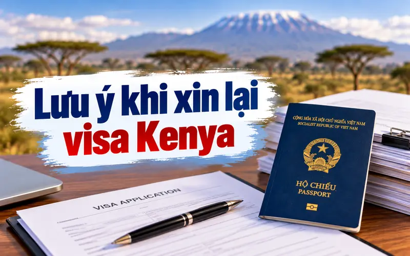 Lưu ý xin lại visa Kenya tối ưu