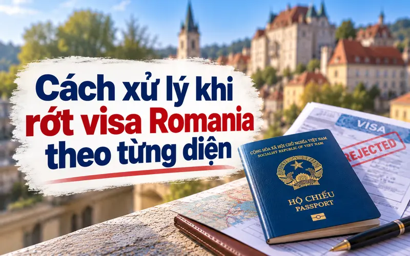 Hướng dẫn xử lý rớt visa Romania theo từng diện
