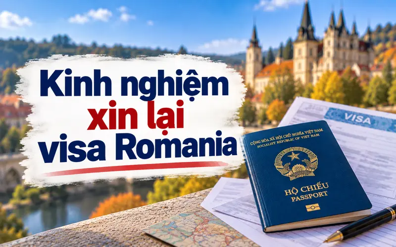 Kinh nghiệm xin lại visa Romania hiệu quả