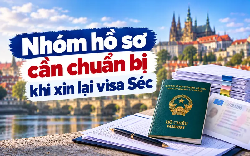 Hồ sơ cần chuẩn bị khi xin lại visa Séc