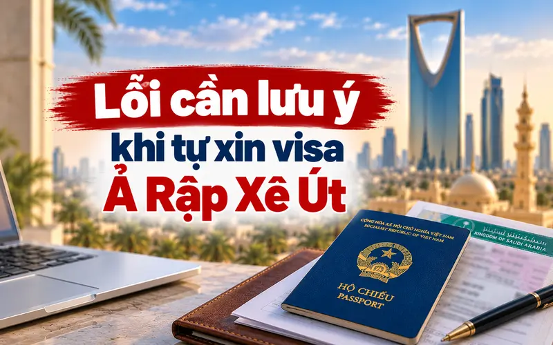 Những lỗi cần tránh khi tự xin visa Ả Rập Xê Út