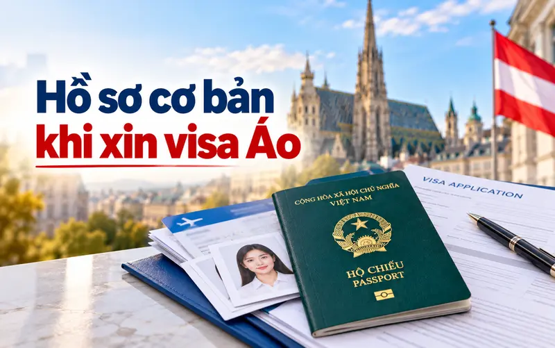 Hồ sơ cần chuẩn bị khi tự xin visa Áo
