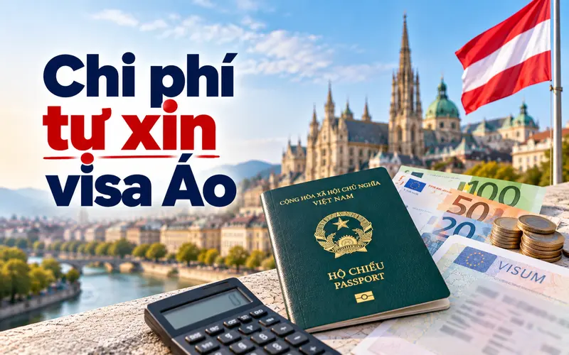 Tìm hiểu chi phí khi tự xin visa Áo