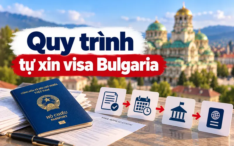 Hướng dẫn các bước tự xin visa Bulgaria