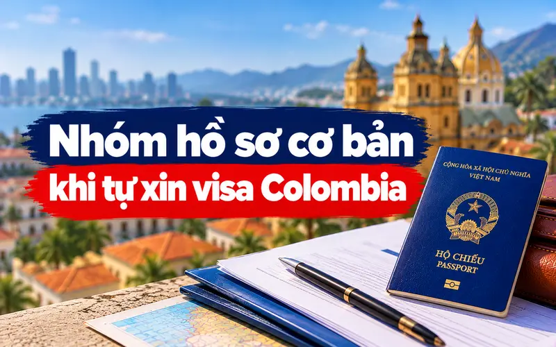 Hồ sơ cần chuẩn bị khi tự xin visa Colombia