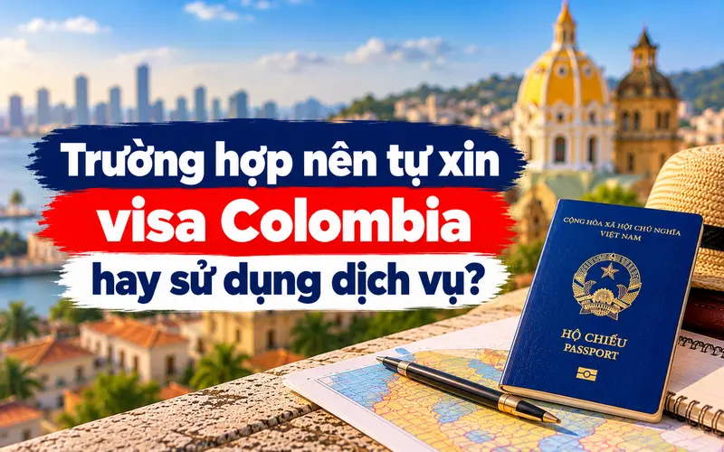 Gợi ý trường hợp nên tự xin hay sử dụng dịch vụ visa Colombia