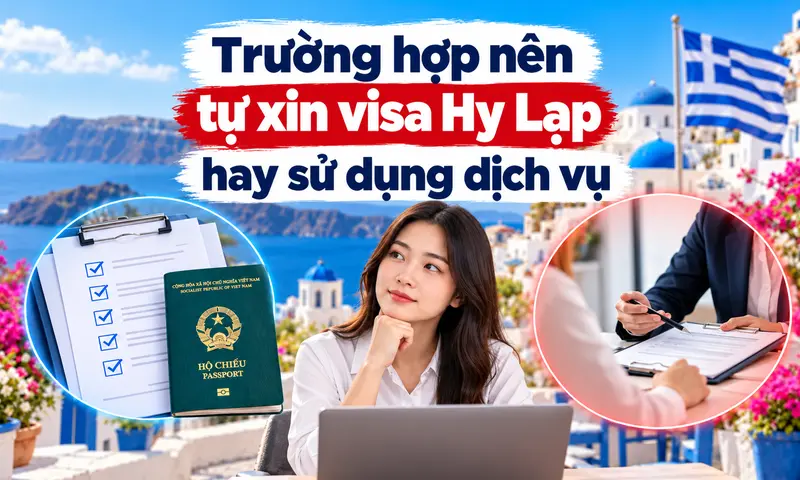 Gợi ý trường hợp có thể tự xin visa Hy Lạp hay sử dụng dịch vụ
