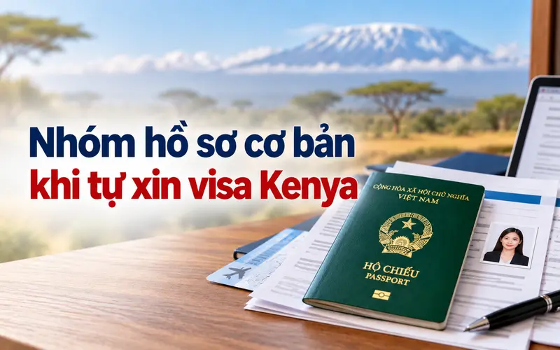 Cập nhật hồ sơ cơ bản khi tự xin visa Kenya