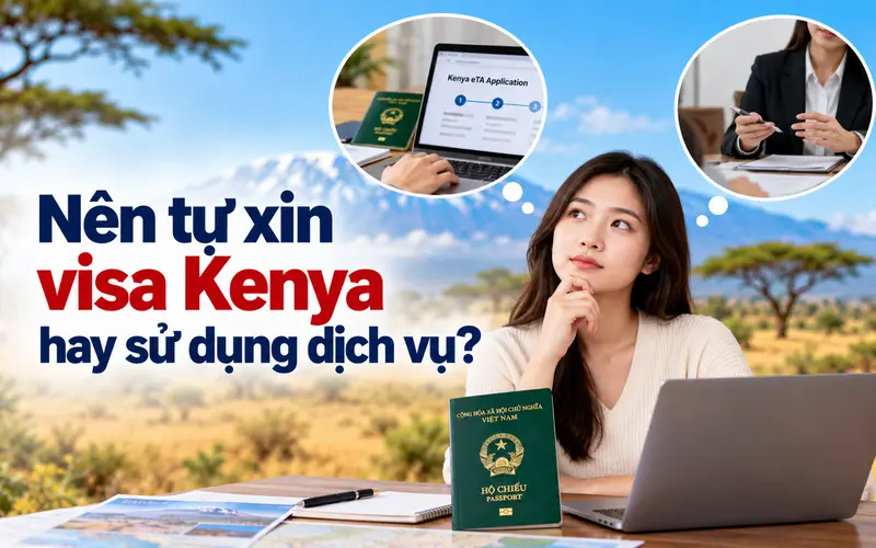 Gợi ý trường hợp nên tự xin visa Kenya hay sử dụng dịch vụ