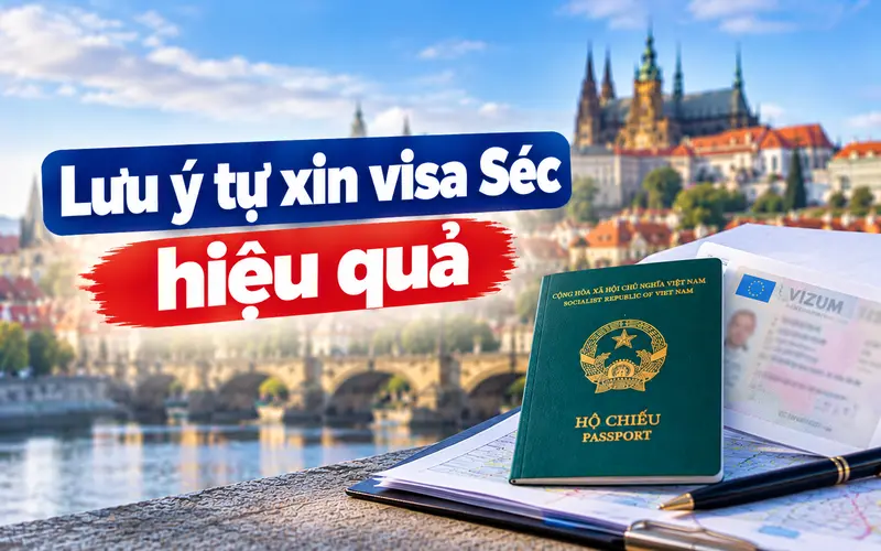 Lưu ý khi tự xin visa Séc giúp tối ưu tỷ lệ đậu