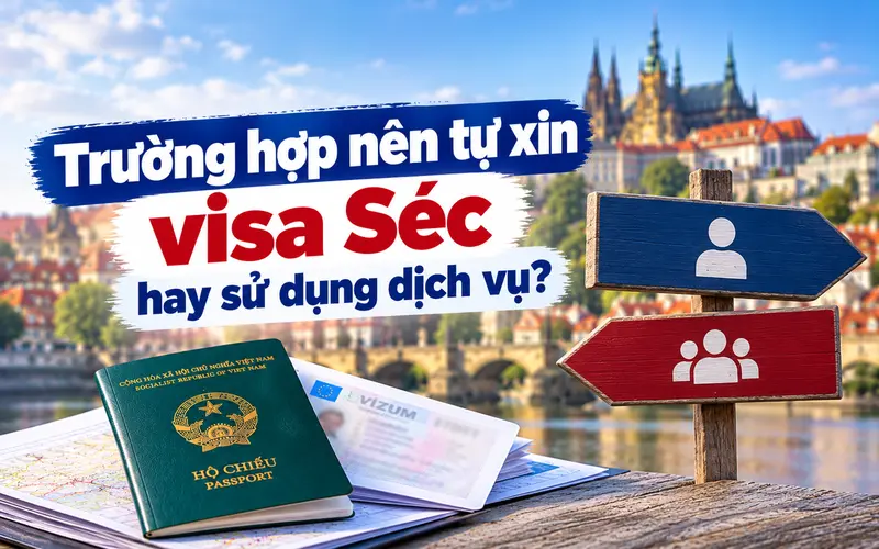Gợi ý trường hợp nên tự xin visa Séc hay sử dụng dịch vụ