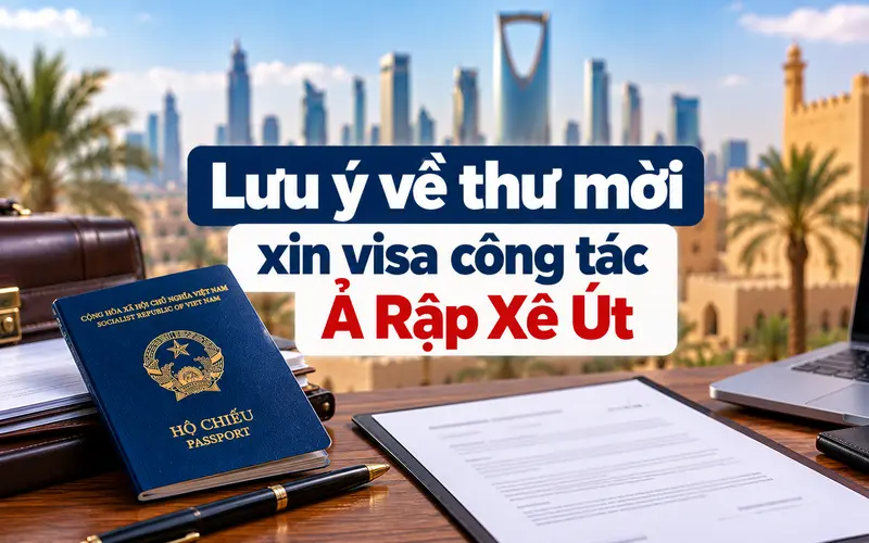 Lưu ý khi chuẩn bị thư mời xin visa công tác Ả Rập Xê Út