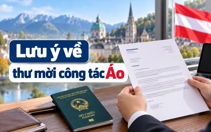 Lưu ý khi chuẩn bị thư mời công tác Áo