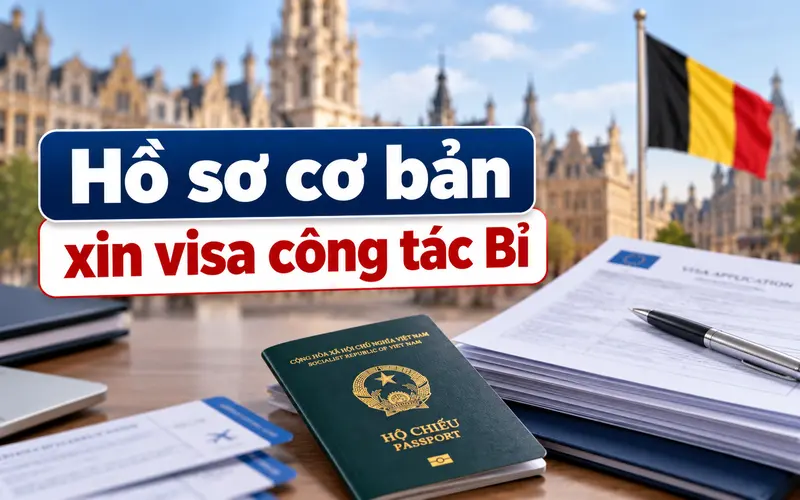 Nhóm hồ sơ cần chuẩn bị khi xin visa công tác Bỉ