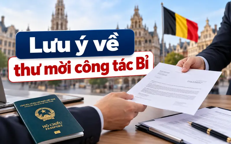 Cách chuẩn bị thư mời công tác Bỉ