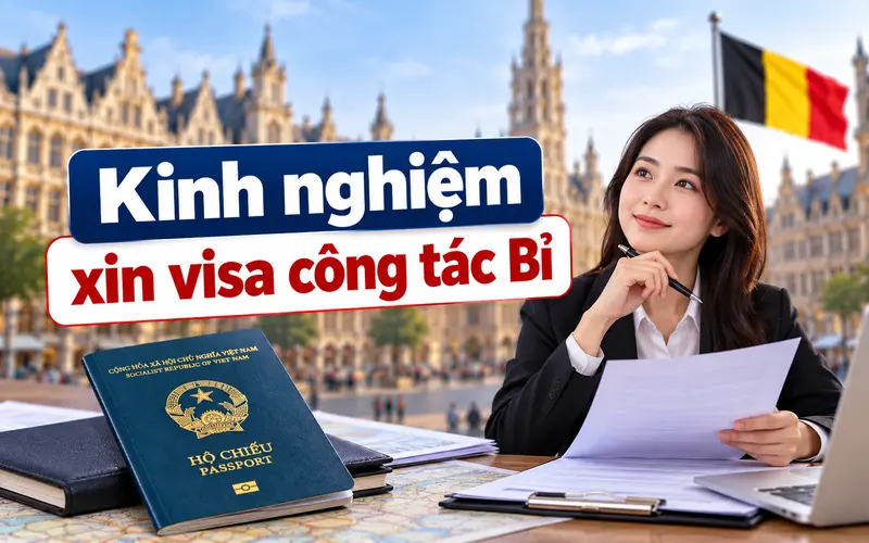 Kinh nghiệm xin visa công tác Bỉ hiệu quả