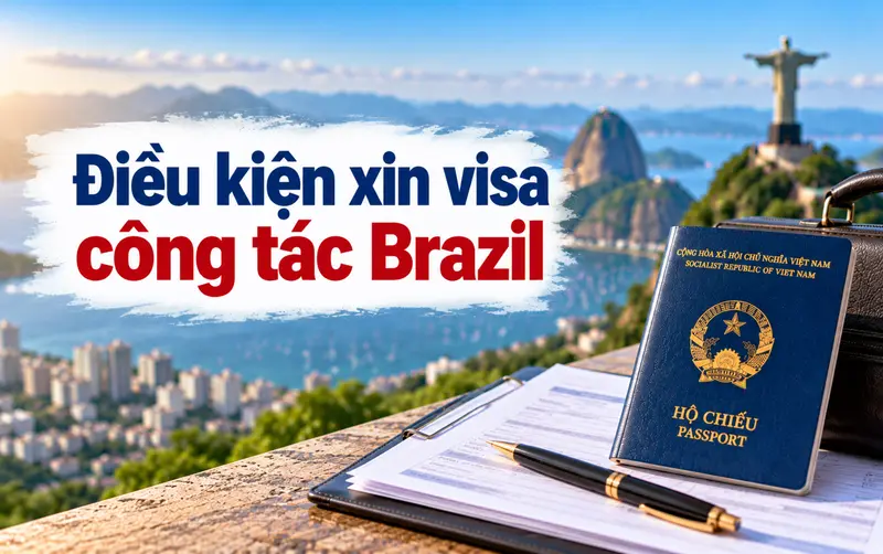 Cập nhật điều kiện xin visa công tác Brazil