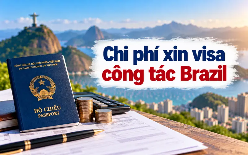 Tìm hiểu chi phí xin visa công tác Brazil