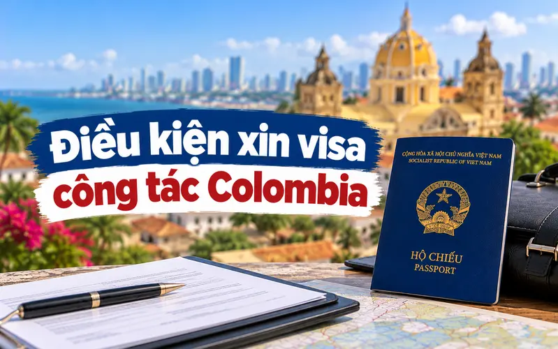 Cập nhật điều kiện xin visa công tác Colombia