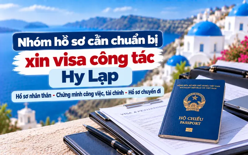 Nhóm hồ sơ cần chuẩn bị khi xin visa công tác Hy Lạp