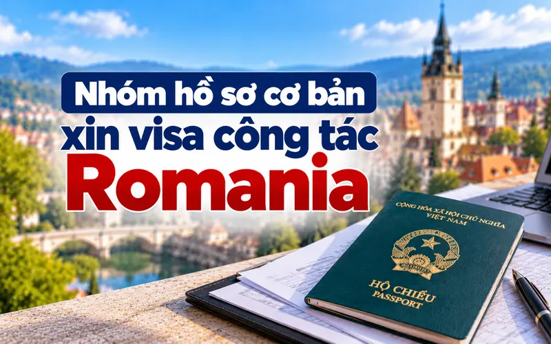 Nhóm hồ sơ cần chuẩn bị khi xin visa công tác Romania