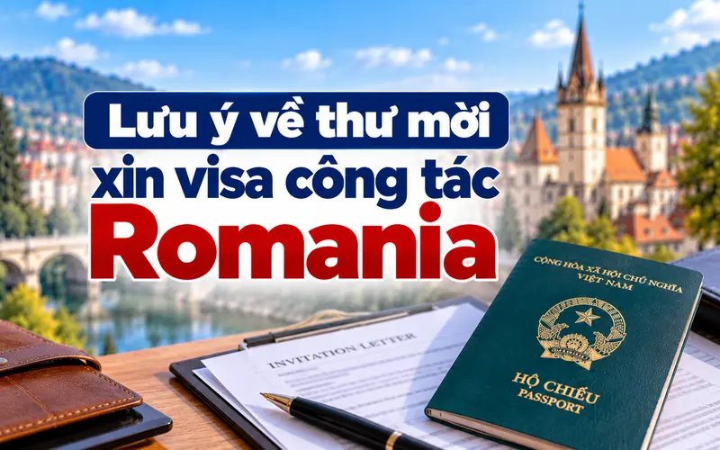 Những lưu ý khi chuẩn bị thư mời xin visa công tác Romania