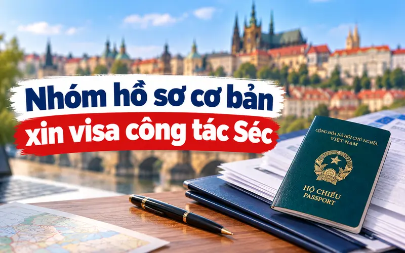 Nhóm hồ sơ cần chuẩn bị xin visa công tác Séc