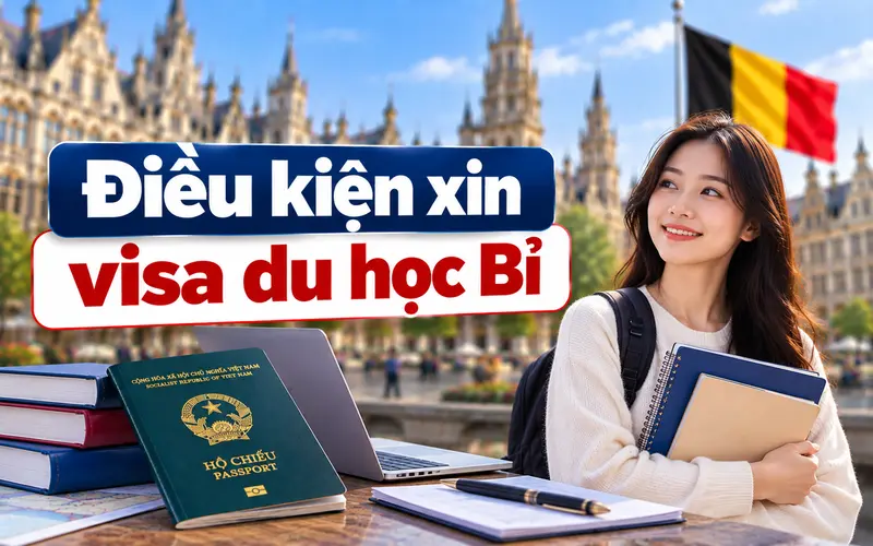 Cập nhật điều kiện xin visa du học Bỉ
