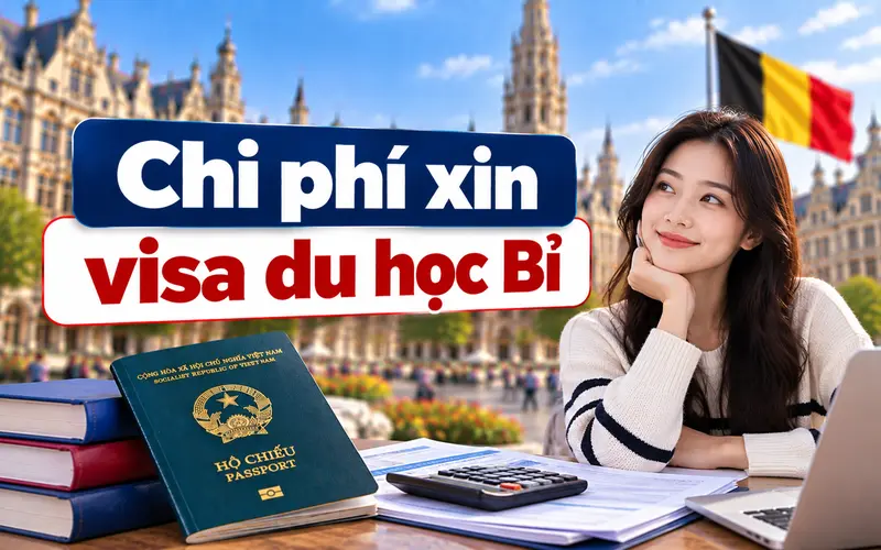 Tìm hiểu chi phí khi xin visa du học Bỉ