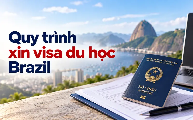 Hướng dẫn các bước xin visa du học Brazil 