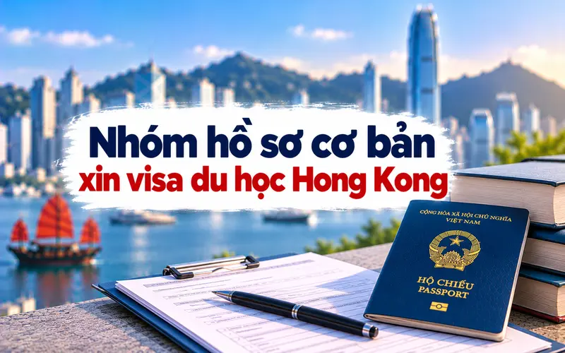 Nhóm hồ sơ cần chuẩn bị khi xin visa du học Hong Kong