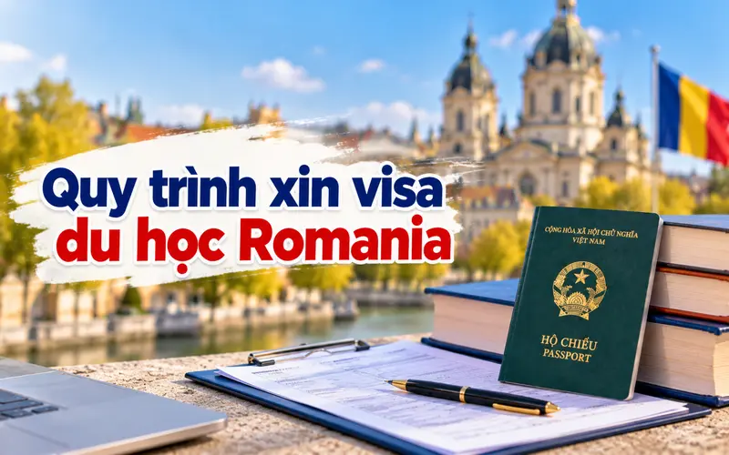 Hướng dẫn các bước xin visa du học Romania